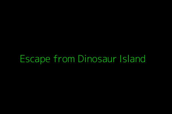 Cover art for Escape from Dinosaur Island